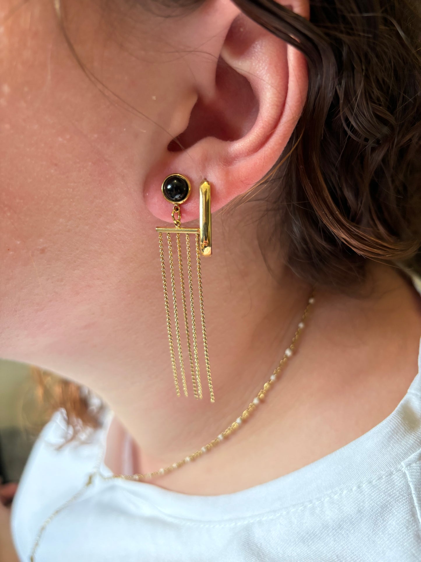 Bo pendante noir et doré