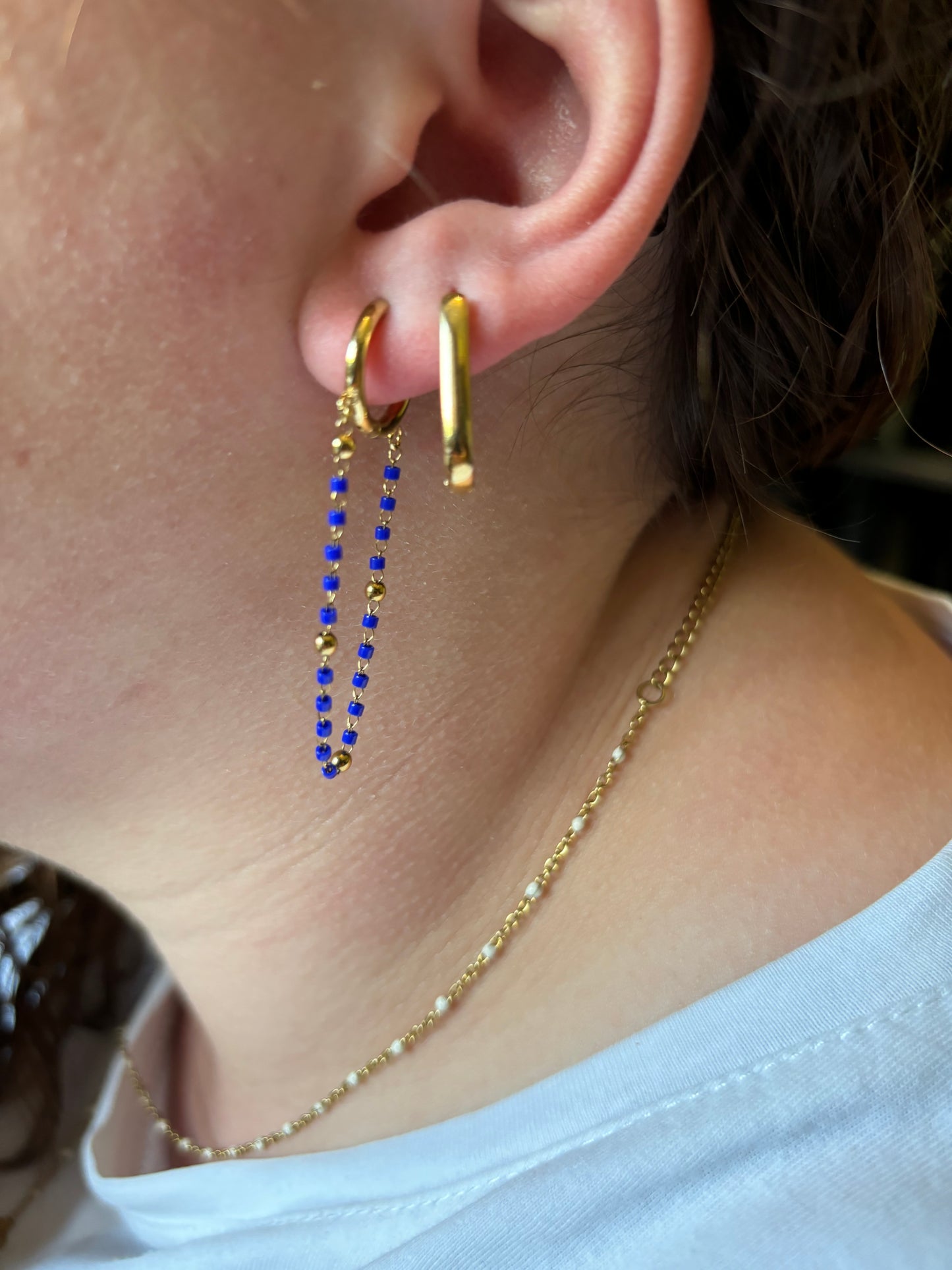 BO pendante bleu roi