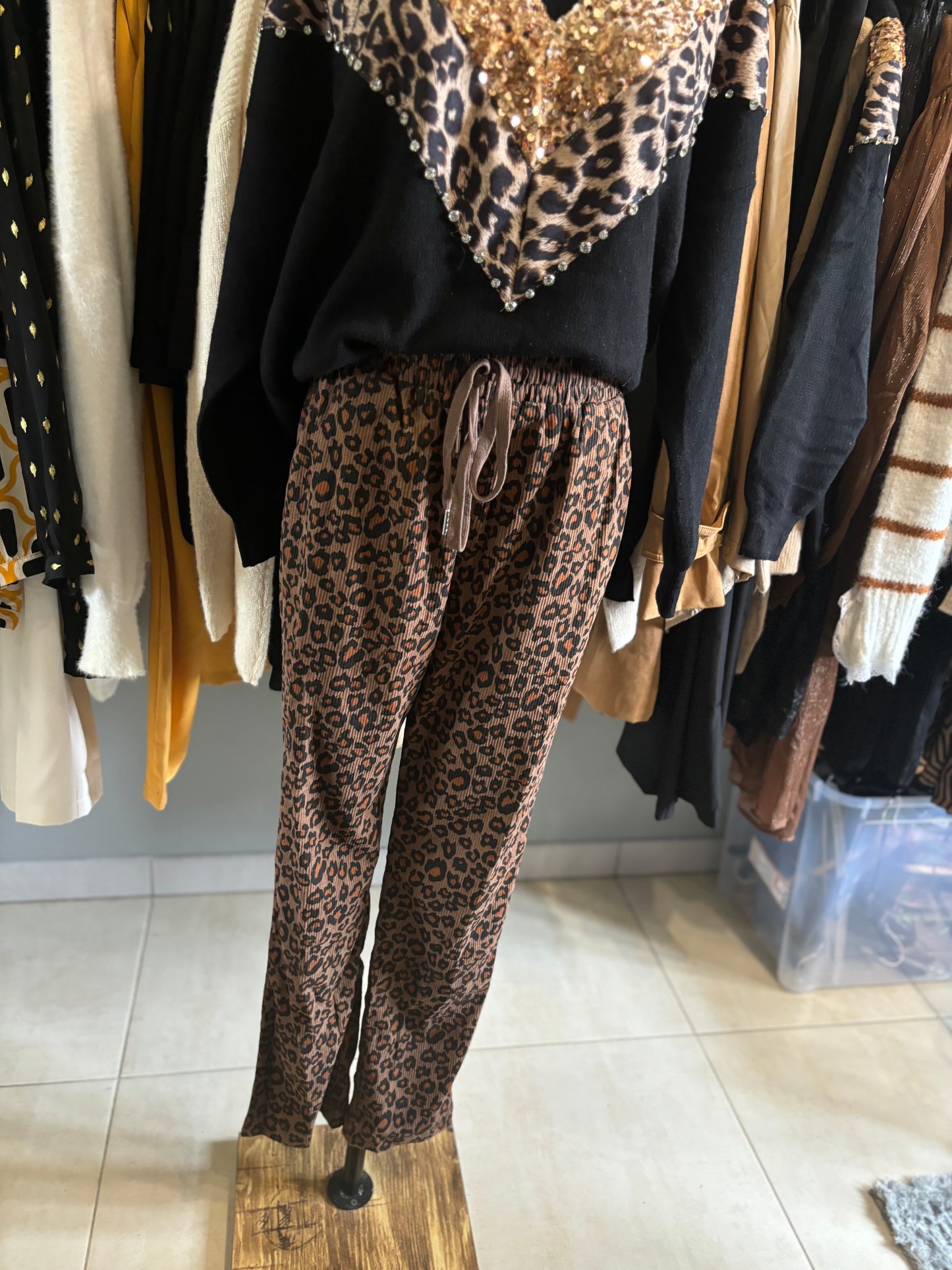 Pantalon léopard