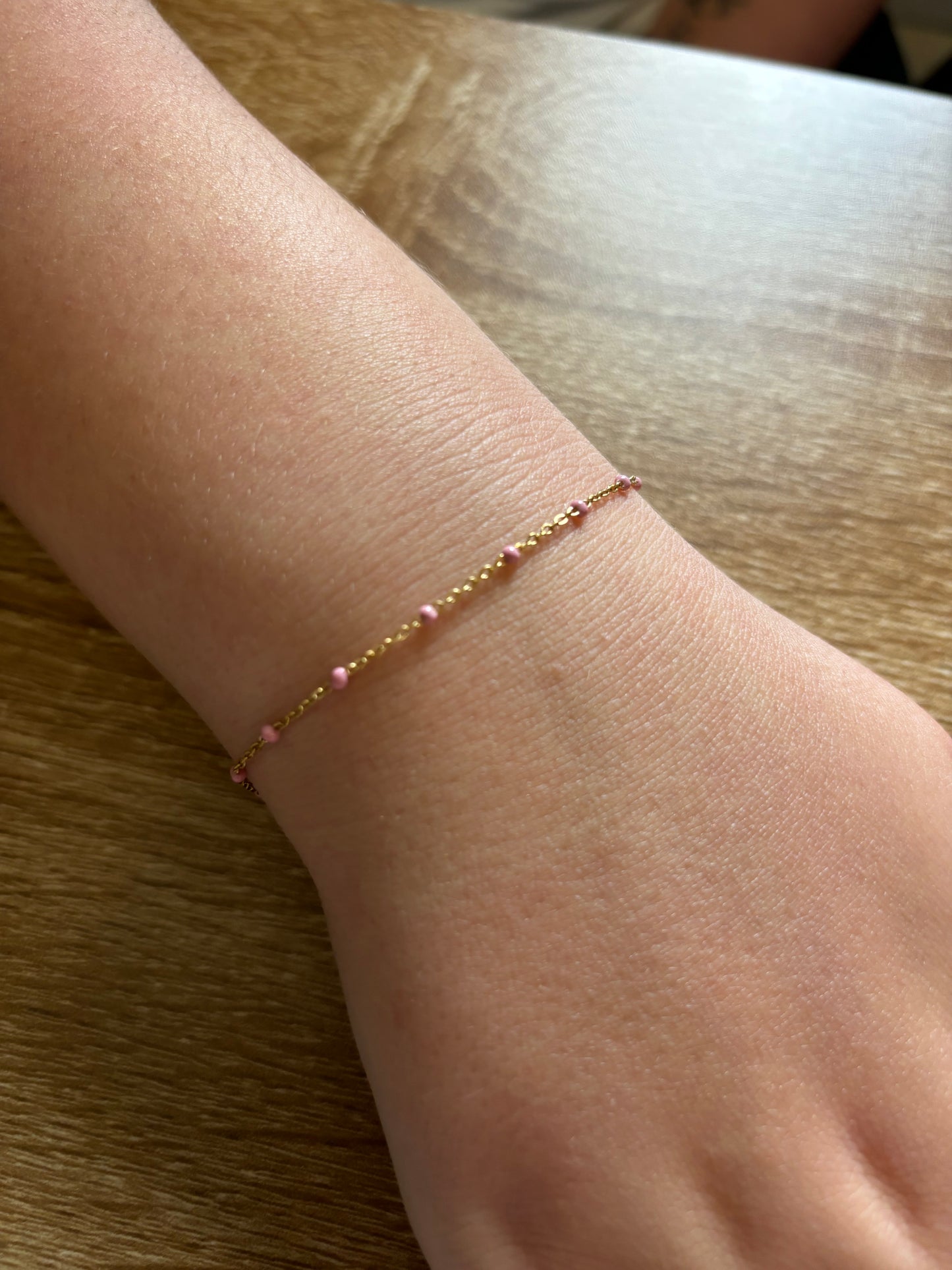 Bracelet rose pale