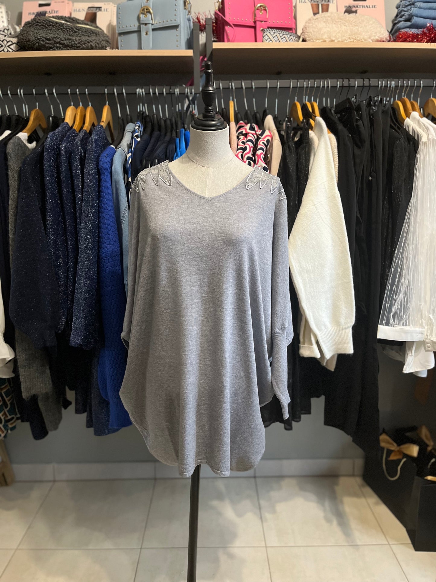 Pull long brillant TU