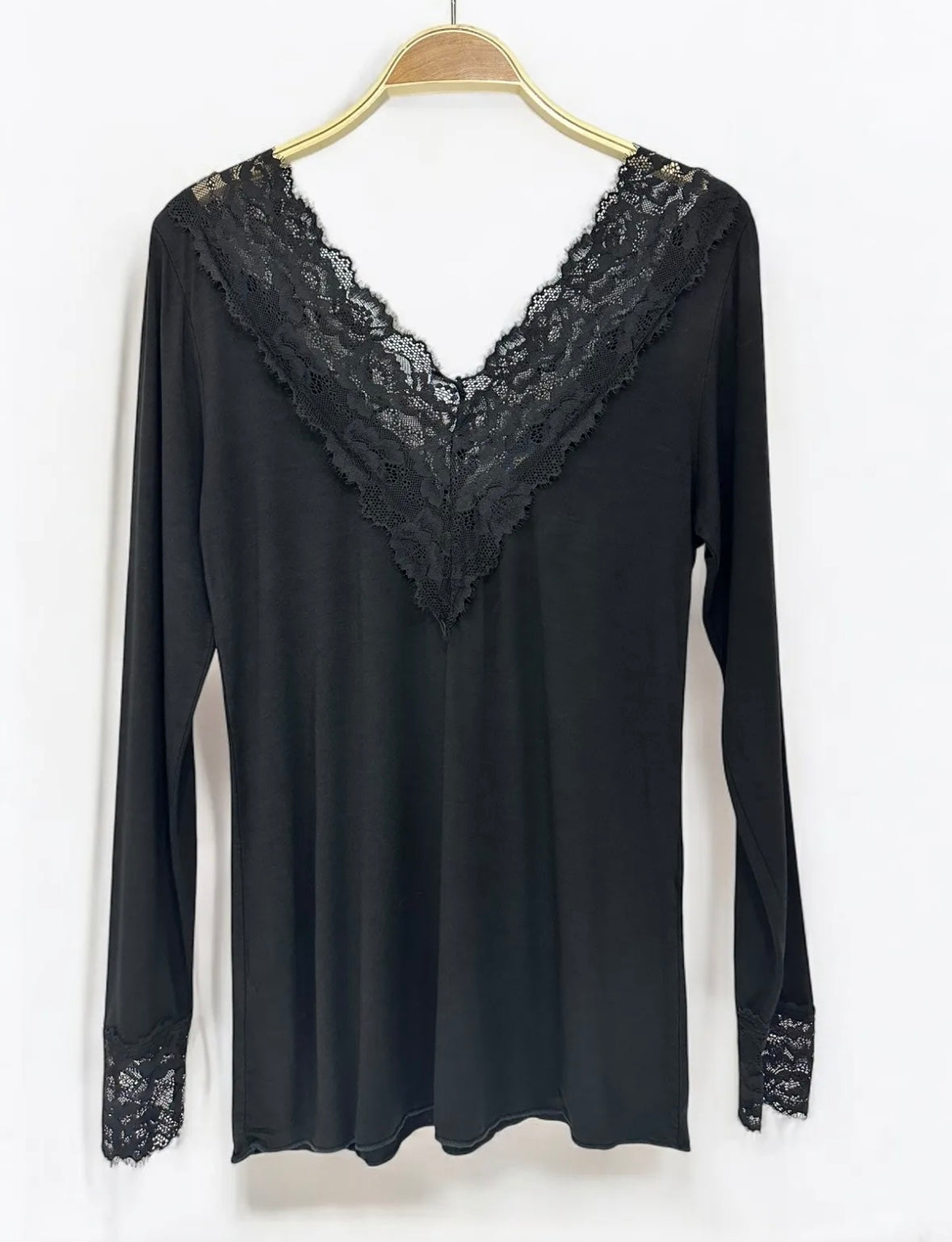 Haut dentelle noir