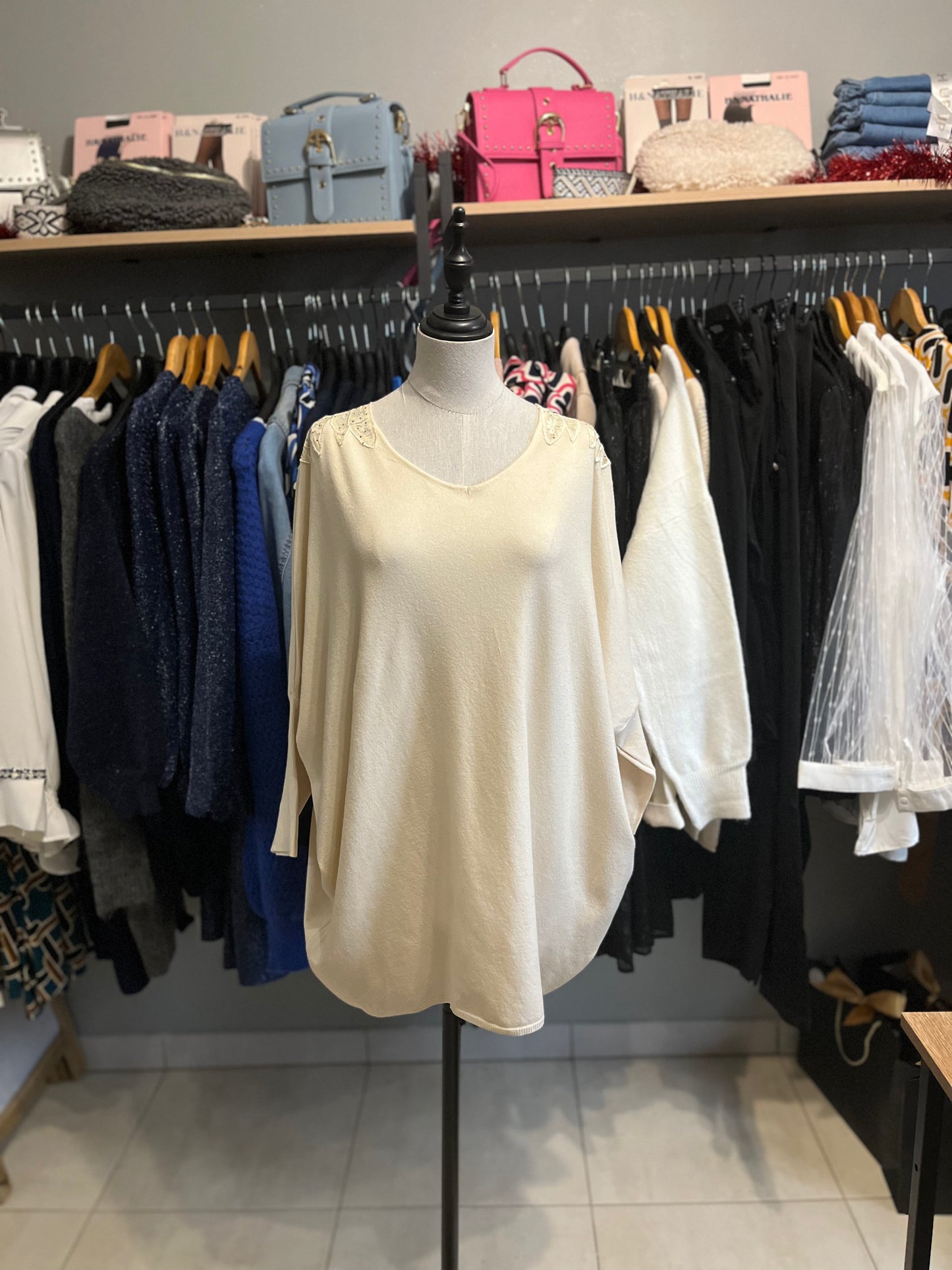 Pull long brillant TU