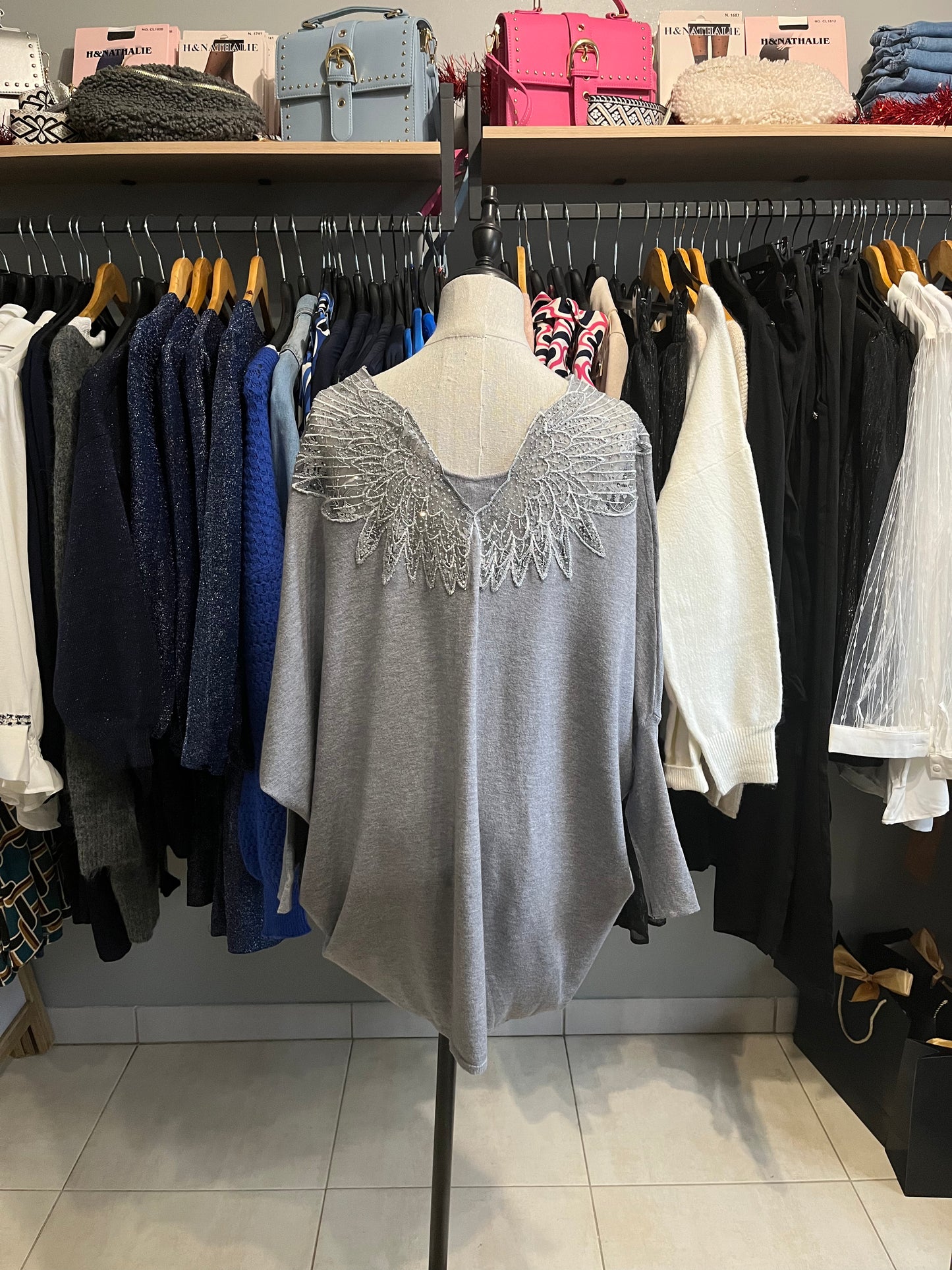 Pull long brillant TU