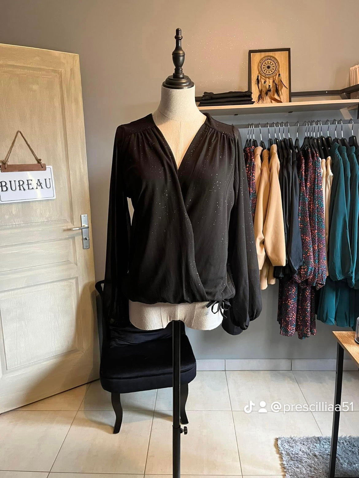 Blouse noir