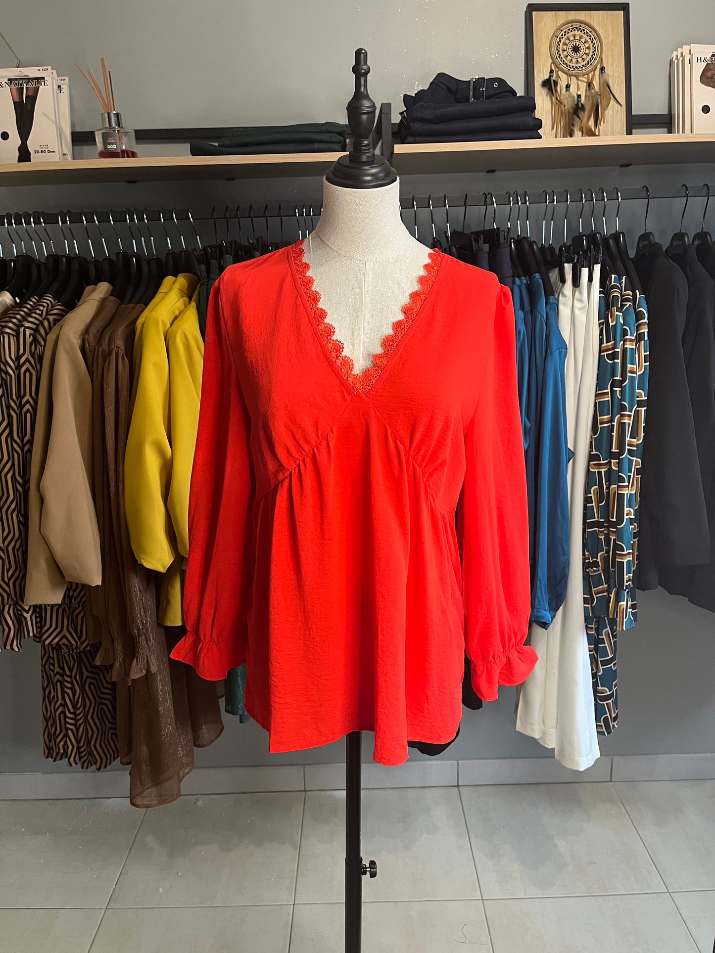 Blouse rouge