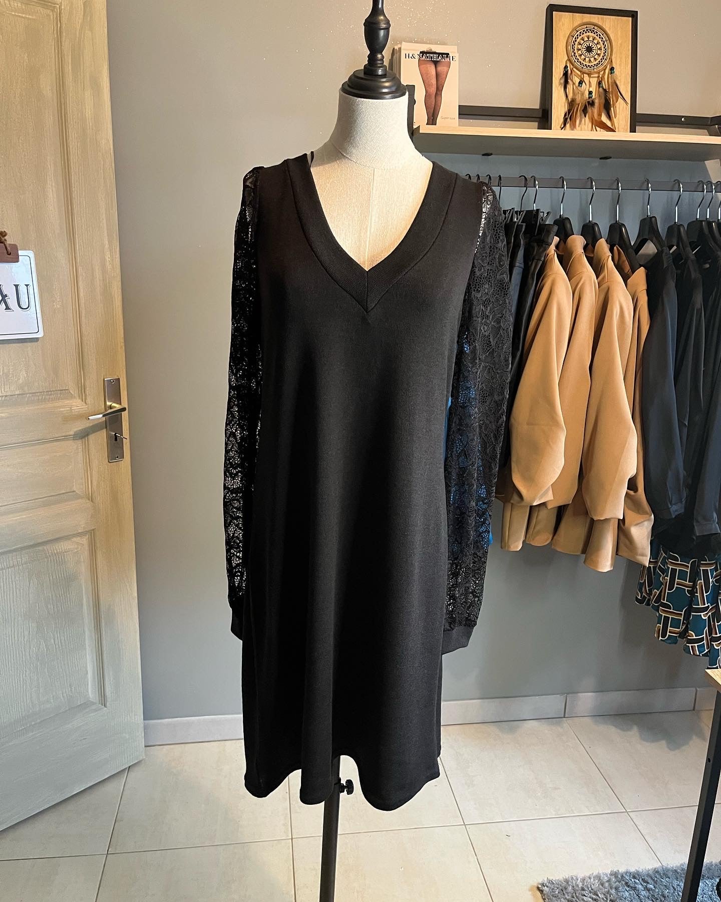 Robe pull noir