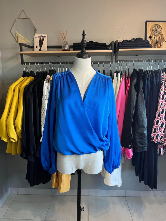 Blouse bleu roi