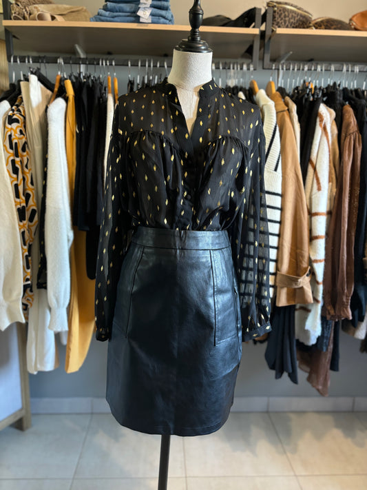Jupe en cuir