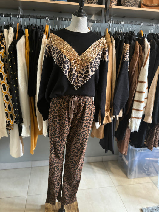 Pantalon léopard