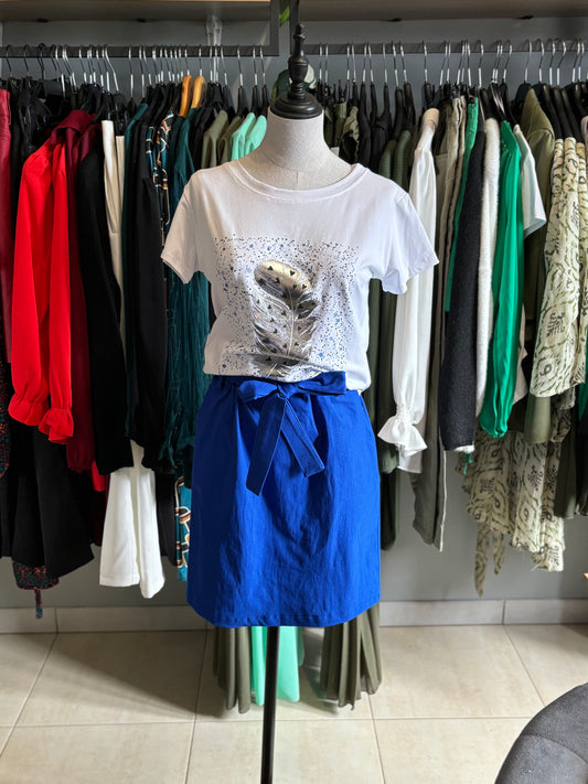 Jupe courte bleu