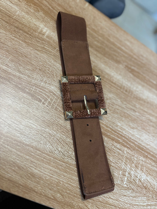 Ceinture large marron