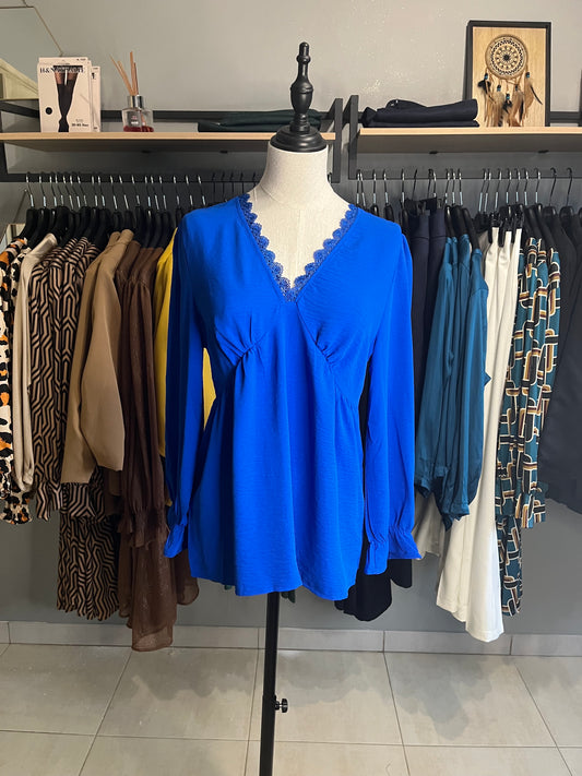 Blouse bleu
