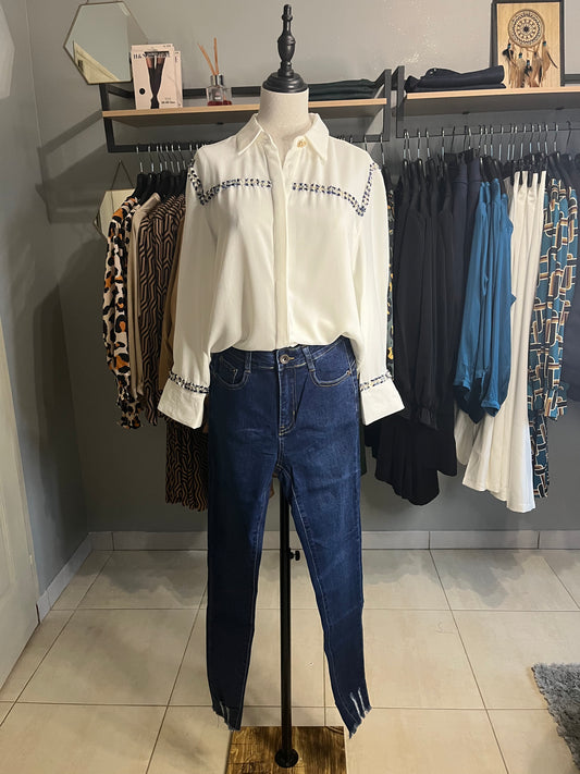 Jeans skinny brut
